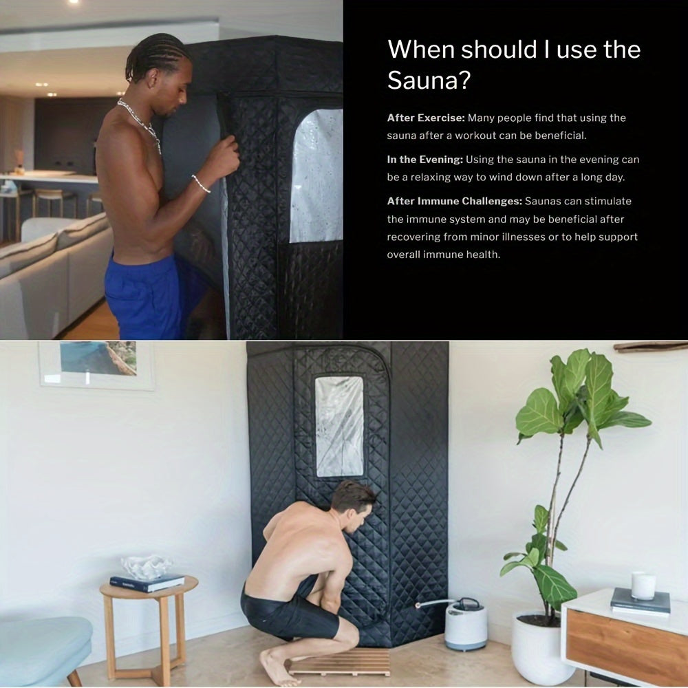 Vijfhoekige Saunatent & Draagbaar IJsbad – Combi Warmte- en Koudetherapie